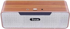 img 4 attached to 🔊 Trovo Sangeet Wireless Portable Bluetooth Speaker - USB Playback, 4 Hours Playtime, Built-in Mic - Compatible with iOS and Android Devices (Brown)