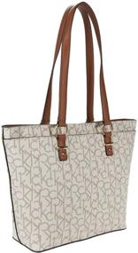 img 3 attached to 👜 Calvin Klein Textured Embossed Women's Handbags & Wallets: Shopper collection