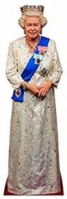 img 4 attached to Imperial Majesty: Wet Paint Printing + Design's Lifesize Queen Elizabeth II Cardboard Cutout - H65077