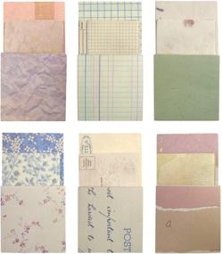 img 1 attached to 📚 Vintage Scrapbook Paper Supplies for Crafts, Journaling, DIY Projects – 360 Sheets of Aesthetic Decorative Stationery Paper for Travel, Writing, Drawing, and Diary Handbook