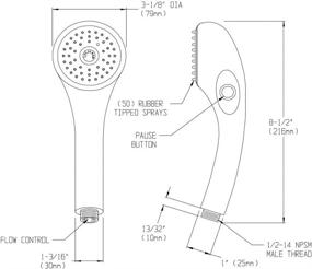 img 1 attached to Versatile Chrome Hand-held Shower - Speakman VS-100-PC