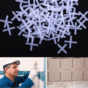 img 3 attached to 🧱 COSMOS 1/8 Inch Wide Tile Spacers - Pack of 500 for Precise Floor or Wall Tile Spacing