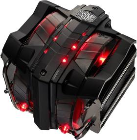 img 4 attached to Cooler Master V8 GTS High Performance CPU Cooler with Horizontal Vapor Chamber, 💨 8 Heatpipes, Aluminum Fins, Dual 120mm Fans, Red LED, Compatible with AMD / Intel LGA1200/1151/2066