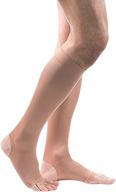 🧦 allegro open toe/heel support knee high compression stocking: advanced 20-30 mmhg comfort and relief garments logo