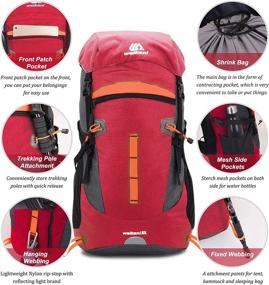 img 2 attached to 🎒 VEVESMUNDO Backpack: The Ultimate Gear for Mountaineering, Climbing, and Trekking Adventures