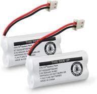 long-lasting cordless phone batteries for bt162342 bt262342 compatible with vtech cs6114 cs6419 cs6719 & at&t handsets - pack of 2 logo