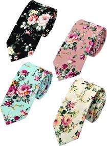 img 3 attached to Cotton Printed Necktie - Casual Fashion
