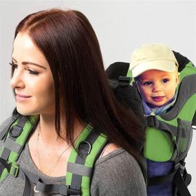 img 3 attached to 👶 Luvdbaby Ergonomic Premium Baby Backpack Carrier for Hiking with Kids – Conveniently Carry Your Child