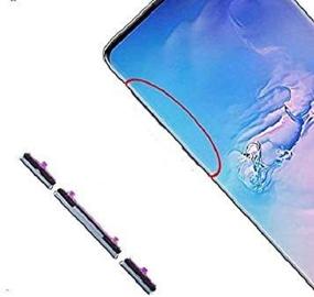 img 1 attached to 🔘 Samsung Galaxy S10/S10 Plus Sidekeys Replacement: 2X Side Buttons for Power, Volume, and Mute (Blue)