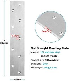 img 1 attached to Mending Stainless Straight Bracket Furniture