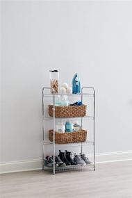 img 3 attached to 🏬 Rubbermaid 4-Tier Heavy Duty Wire Shelf: Satin Nickel, Easy Assembly & Hardware Included - Ideal for Food/Laundry/Closet Storage at Home