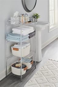 img 2 attached to 🏬 Rubbermaid 4-Tier Heavy Duty Wire Shelf: Satin Nickel, Easy Assembly & Hardware Included - Ideal for Food/Laundry/Closet Storage at Home