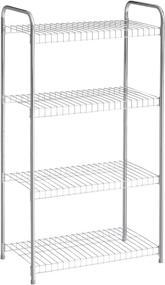 img 4 attached to 🏬 Rubbermaid 4-Tier Heavy Duty Wire Shelf: Satin Nickel, Easy Assembly & Hardware Included - Ideal for Food/Laundry/Closet Storage at Home