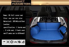 img 2 attached to 🐾 Worth-Mats Brown All-Weather Cargo Mat - Full Coverage Pet Tray Liner for Porsche Macan Car Trunk