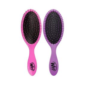 img 4 attached to 💜 Original IntelliFlex Wet Brush - Pink and Purple Detangler Hair Brush - Ultra-Soft Bristles Glide Effortlessly Through Tangles - Suitable for All Hair Types - Ideal for Women, Men, Wet or Dry Hair