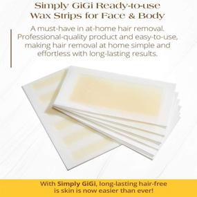 img 2 attached to 🏻 Effortless Hair Removal: Simply GiGi Ready-to-Use Strips for Face and Body, 12 Face and 6 Body Strips