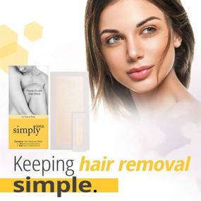 img 3 attached to 🏻 Effortless Hair Removal: Simply GiGi Ready-to-Use Strips for Face and Body, 12 Face and 6 Body Strips