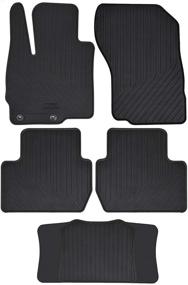 img 4 attached to Custom Fit Megiteller Car Floor Mats for Mitsubishi Outlander (Excluding Sport Models) 2011-2021 - Odorless All Weather Rubber Floor Liners, Washable & Black