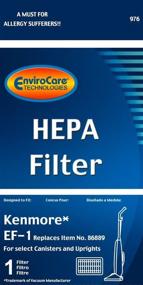 img 1 attached to EnviroCare Replacement HEPA Vacuum Cleaner Filter: Fits Kenmore EF-1 for Canisters and Uprights