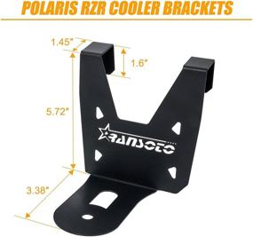 img 3 attached to 🧊 Держатель кронштейна RANSOTO 2 шт. объемом 26 кварт для охладителя с якорем, совместимый с охладителем Ozark 26 (не для модели 2021 года) - Подходит для Polaris RZR/XP/Turbo