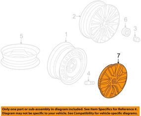 img 3 attached to Honda Genuine 44733 T5R A01 Колесный колпак