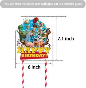 img 1 attached to Toy Story Cake Topper: Complete your Birthday Party with Fun Decorations and Supplies!