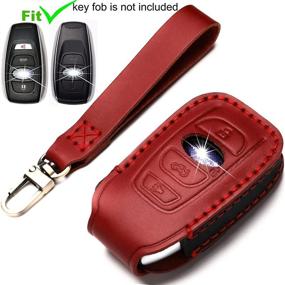 img 3 attached to ZiHafate Leather Cover Key Fob Case Compatible With Subaru Keyless Remote Control Forester Impreza Outback WRX BRZ Legacy And XV Crosstrek Etc