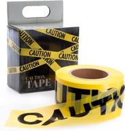 vibrant yellow caution tape 1000ft: eye-catching decorations for a variety of events logo