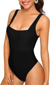 img 4 attached to Upopby Athletic Swimsuit Swimwear Waisted Sports & Fitness and Water Sports