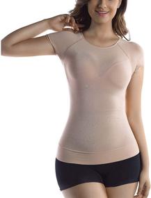 img 4 attached to MD Seamless T Shirt Shapewear: Perfect Women's Clothing for Lingerie, Sleep & Lounge