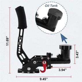 img 3 attached to 🏎️ Универсальный гоночный автомобильный гидравлический ручной тормоз Ruien E-Brake Drift Rally с механизмом передач с масляным емкостью Eisivor: совершенное управление и улучшение производительности для энтузиастов.
