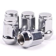 🔩 mikkuppa m12x1.5 lug nuts - replacement for ford fusion (2006-2019), ford focus (2000-2019), ford escape (2001-2019) - 5pcs chrome closed-end wheel lug nuts logo