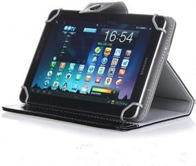 img 3 attached to PHEVOS Tablet PC Case Cover: Foldable & Solid Stand, Universal 7/7.85/7.9 inch - Black