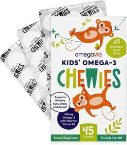 img 4 attached to 🐟 Ultra-High DHA Omega 3 Fish Oil Gummies - Chewable Gel with Vitamin D3 and K2 - Supports Kids' Brain, Eyes & Bones - Natural Fruit Flavor - 45 Sugar-Free Kids Omega 3 Gummies