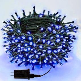 img 4 attached to 🎄 EEW 88FT 240LED Christmas Lights: Waterproof Twinkle Lights for Xmas Tree Holiday Decorations and Parties - Blue