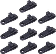 🔩 10-pack heavy duty thumb screw tarp clips - versatile clamps for tarpaulin, canopy, car, pool, boat covers, and temporary screens logo