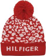 👧 tommy hilfiger girls white striped cold weather accessories for girls logo