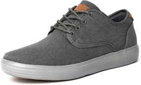 img 4 attached to 👟 Stylish and Comfortable: Puxowe Walking Canvas Sneakers – Casual Men's Shoes and Fashion Sneakers