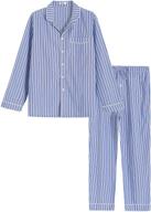 π stay comfy and stylish with latuza lightweight blue stripe pajama sleeves logo