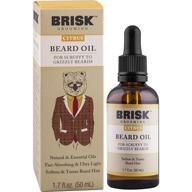 🍊 citrus-infused brisk beard grooming oil liquid - boost your beard hair, 1.7 oz logo