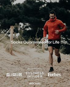 img 1 attached to 🏃 Rockay Max Cushion Flare Running Socks: Quarter Cut, Arch Support, Recycled, Anti-Odor (Men and Women)