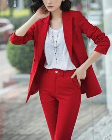 img 3 attached to Womens Pieces Blazer Office Jacket Women's Clothing in Suiting & Blazers