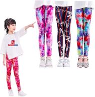 👧 saramin liam stretchy children's leggings - girls' clothing logo