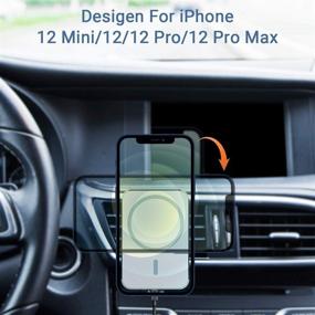 img 2 attached to 🚗 Introducing the Powerful Magnetic Car Wireless Charger Mount: 15W Qi Fast Charging Car Phone Holder for iPhone 12 Series (White)