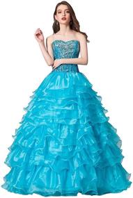 img 4 attached to 👗 Leyidress Quinceañera Dress - Sweet Formal Girls' Clothing and Dresses