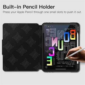 img 2 attached to ZtotopCases for iPad Pro 12.9 Inch Case 2021 5th Gen, [6 Magnetic Stand + Pencil Holder + Auto Wake/Sleep] Full Body Protective Cover in Black