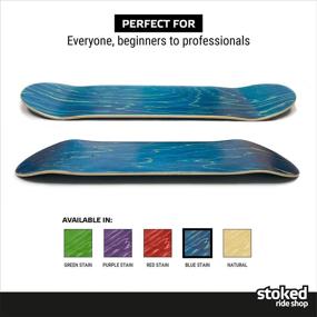 img 2 attached to 🛹 Stoked Ride Shop: Canadian Maple Blank Skateboard Deck - Pro Grade, Made in North America (7.75”, 8.0”, 8.25”, 8.5”) - Multiple Color Choices