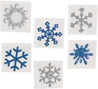 fun express snowflake accessories temporary logo