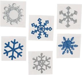 img 1 attached to Fun Express Snowflake Accessories Temporary