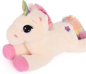 img 2 attached to 🦄 Toys Studio Big Unicorn Plush Pillow: Soft & Large Stuffed Animal Gift for Girls Boys (32'', Pink)